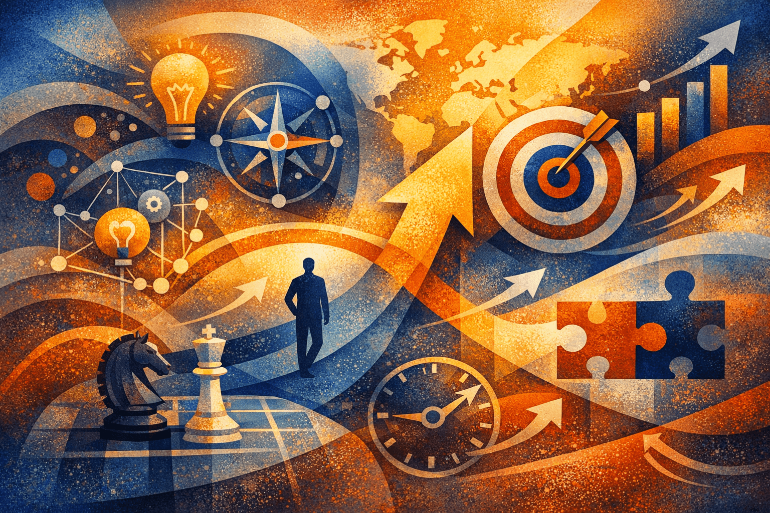 Abstract image of strategic planning